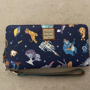 50th Anniversary Dooney & Bourke Blue Disney Character Wristlet